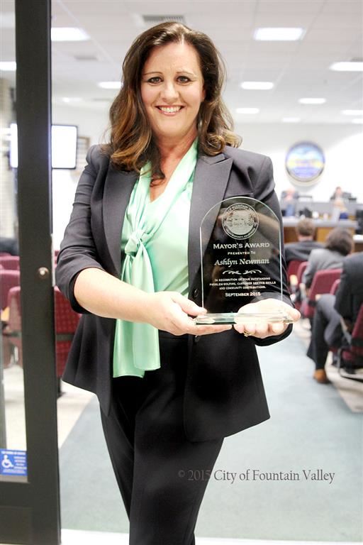 Ashlyn Newman, FV Code Enforcment Officer w/ Mayor's Award